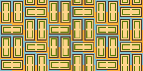 Colorful tiles made from vertical and horizontal tiles. Vector with simple tiles, seamless simple texture design.