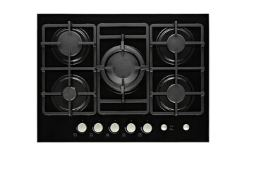 Gas stove with clipping path on white background