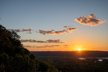 sunset over the bluff
