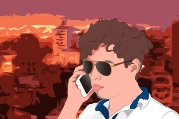 una tarde en la terraza del hotel