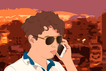 una tarde en la terraza del hotel