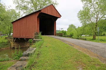 View at Walkersville covered bridge - West Virginia