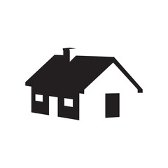 house building spotlight illustration. architecture background home logo symbol