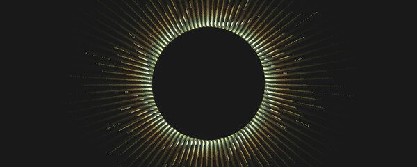 color gradation light circle hole abstract background