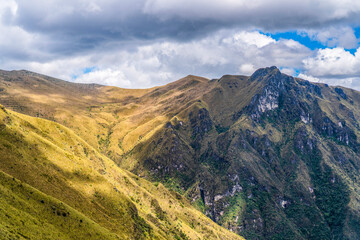 Fototapeta na wymiar Rucu Peak of Pichincha Volcano (4,781 meters)