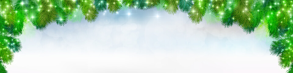 Fototapeta na wymiar 雪　クリスマス　もみの木　背景 