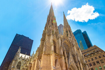 Fototapeta na wymiar St. Patrick's Cathedral in New York