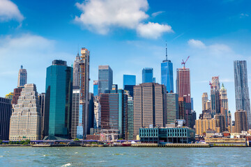 Manhattan cityscape in New York