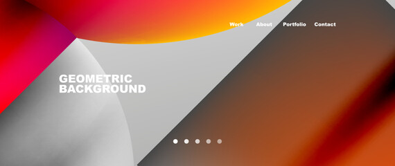 Overlapping circles abstract background template