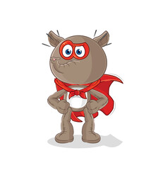 tapir heroes vector. cartoon character