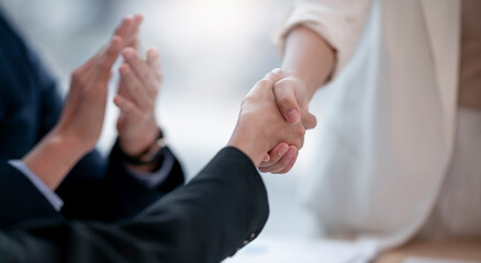 Business people handshake for teamwork of business merger and acquisition, two businessman shake...