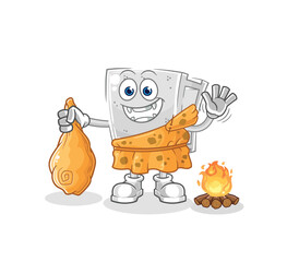 concrete brick ancient cartoon. cartoon mascot vector