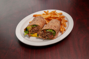 Beef or Steak Wrap