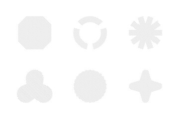 basic shapes with stripes 3