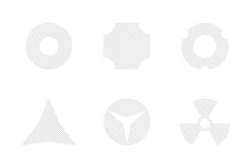 basic shapes with stripes 4