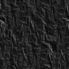 Seamless Black Paper Texture. Rough, grainy black material. Stylish artistic background for design, advertising, 3d. Empty space for inscriptions. Page, sheet, canvas.