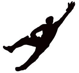 Sport Silhouette - Wicket-Keeper Dive