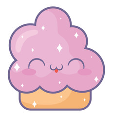 kawaii cupcake design