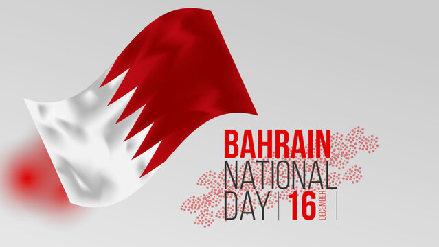 Bahrain national day banner template design