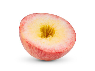 Peach slice isolated on transparent png
