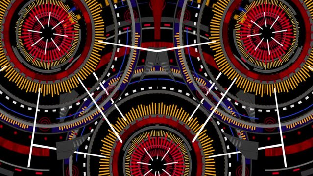 Concert Elements Panel with the LED bulb. 4k Abstract background art neon scene for green screen footages projector and etc. for disco  party concert  tv show festival or presentation, lights Motion 