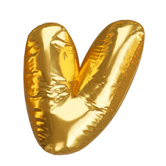 Gold balloons  alphabet