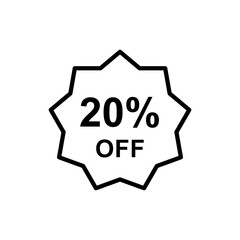 Discount offer icon vector design templates