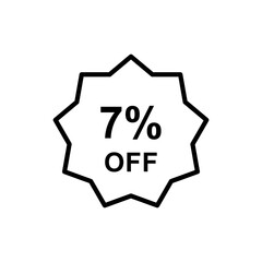 Discount offer icon vector design templates