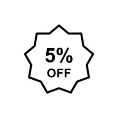 Discount offer icon vector design templates