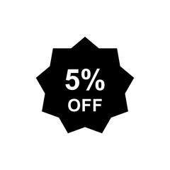 Discount offer icon vector design templates