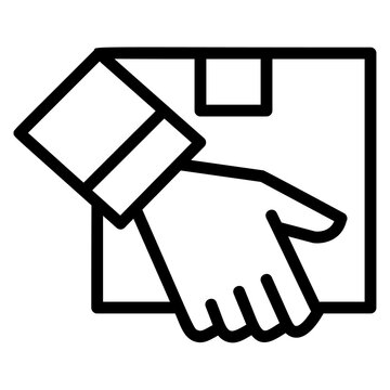 gift,hand,box,delivery,shipping icon