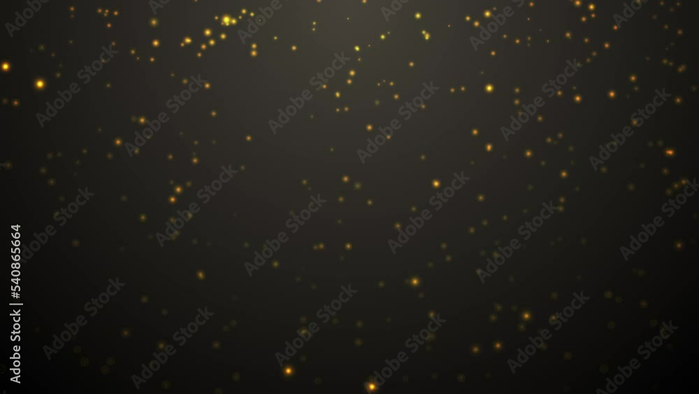 Canvas Prints animated trail of golden bokeh particles. magical light. merry christmas and 2023 happy new year gol