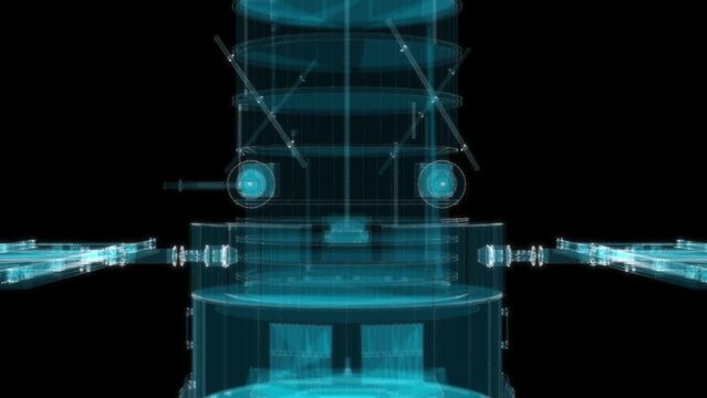 Hubble Space Telescope. 4k 60fps video