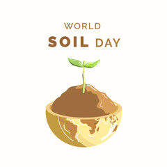 World soil day illustration banner