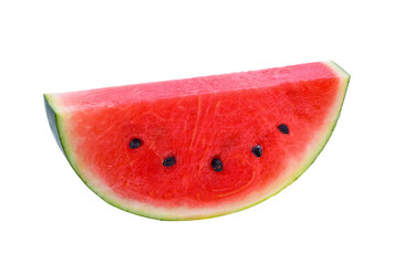 Sliced of watermelon isolated on transparent png - obrazy, fototapety, plakaty