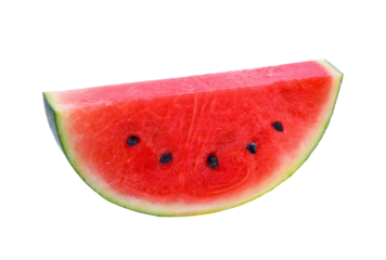 Sliced of watermelon isolated on transparent png