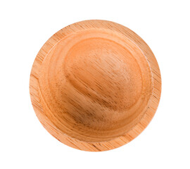 top view wood bowl on  transparent png