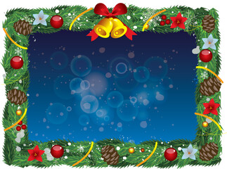 クリスマス　フレーム枠 背景