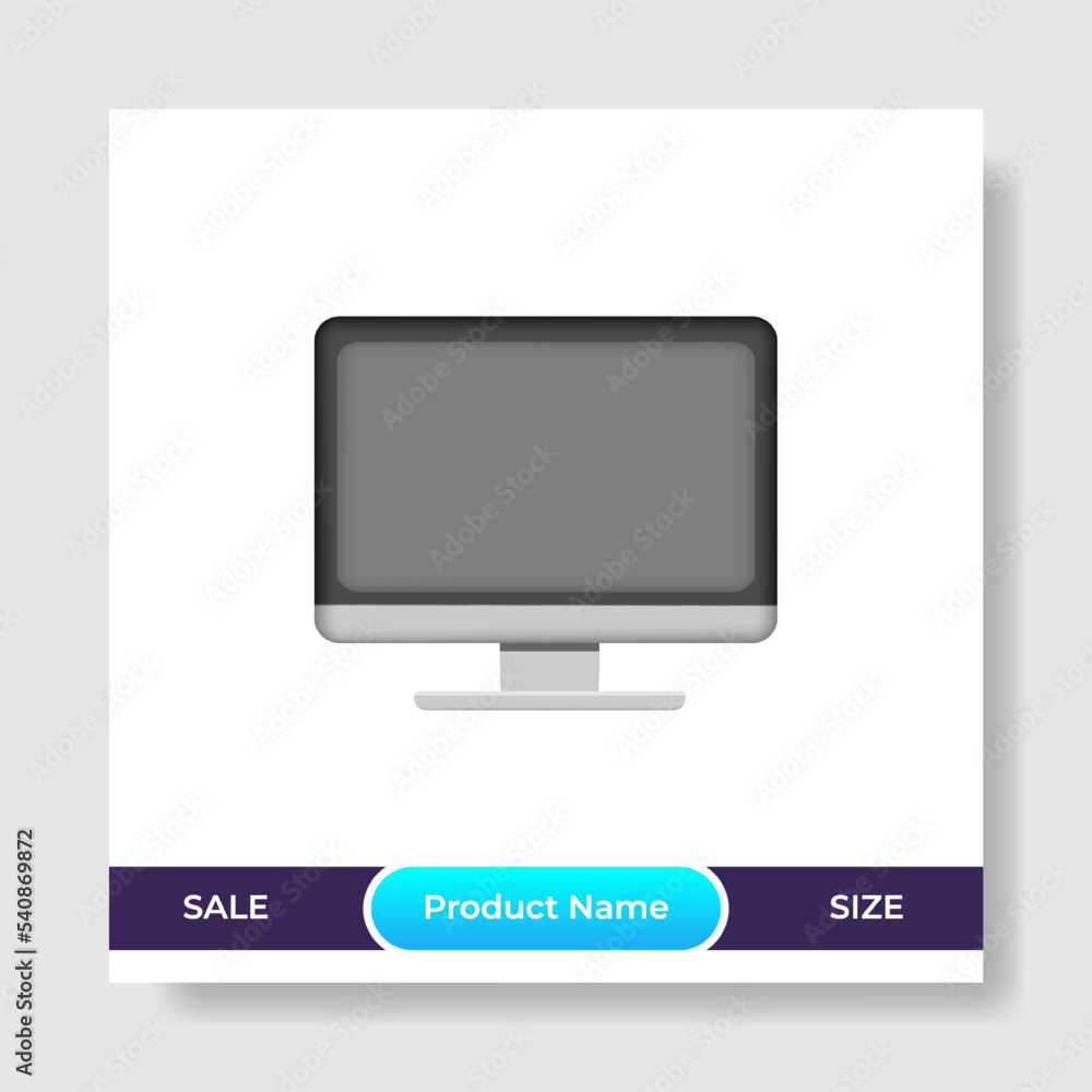 Wall mural geometric square social media banner layout, product background backdrop display for ads commerce sa