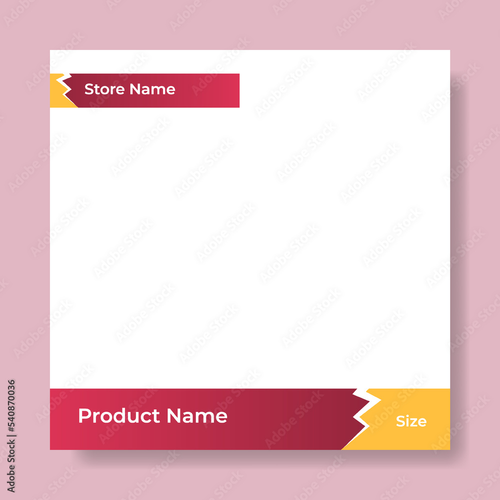 Wall mural geometric square social media banner layout, product background backdrop display for ads commerce sa