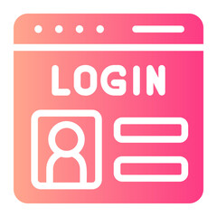 login gradient icon