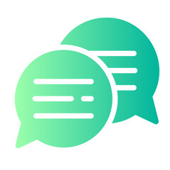 bubble chat gradient icon
