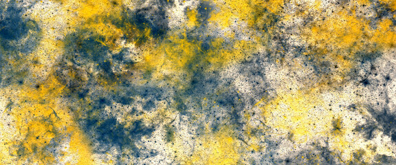 digital painting of gold texture background on the basis of paint. dark black, yellow golden stone concrete paper texture. old brown paper background with texture. watercolor background with grunge