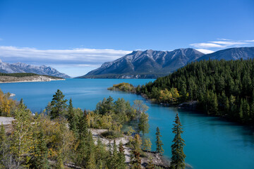 Abraham Lake in the Canadian Rocky Mountains