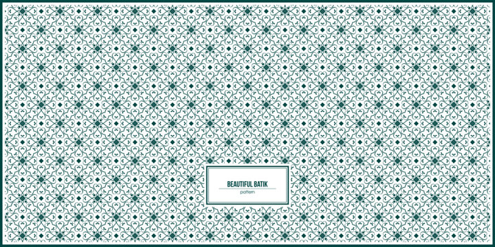 beautiful dark batik pattern design for business card