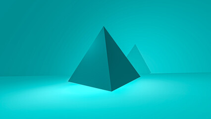 3D blue background