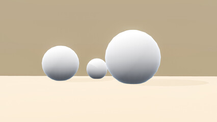 3D rendered sphere 