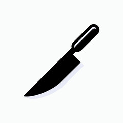 Meat Knife Icon. Kitchenware Symbol - Vector.     