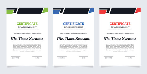 Certificate template awards diploma background vector modern design simple elegant and luxurious elegant
