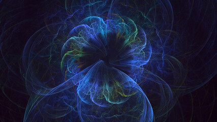 Obraz premium 3D rendering abstract circle light background